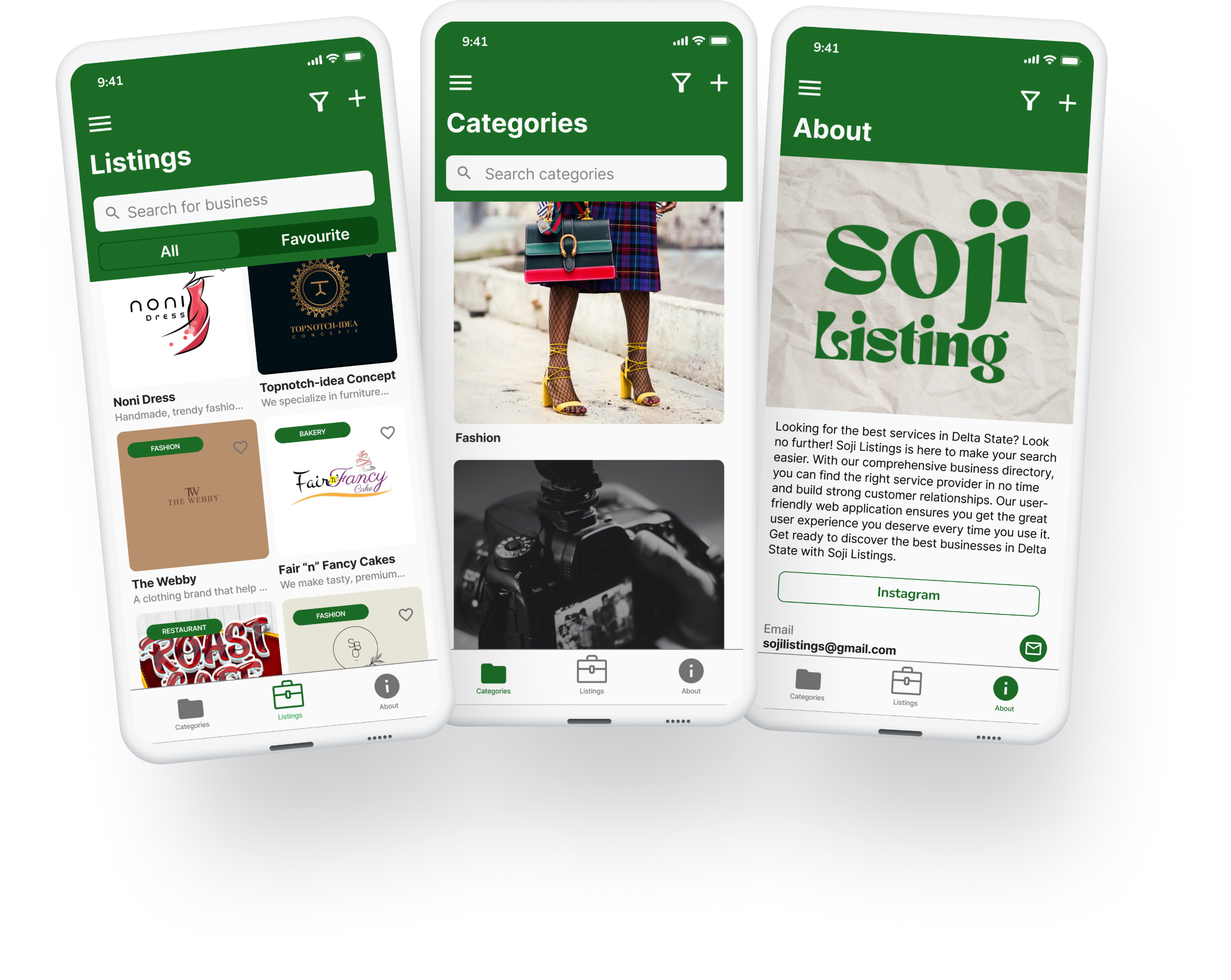 Picture of a mobile app mockup.