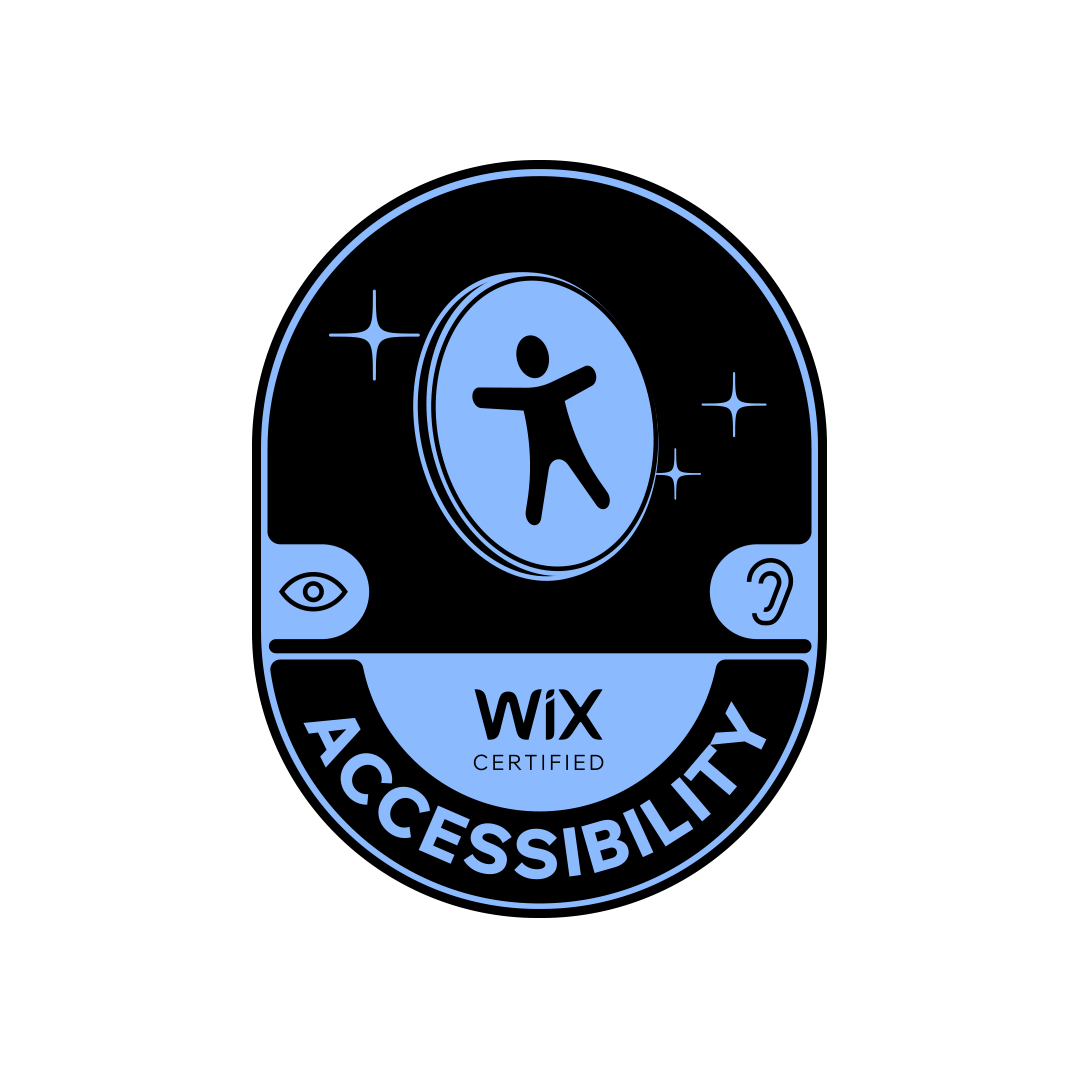 Wix accessibility badge.