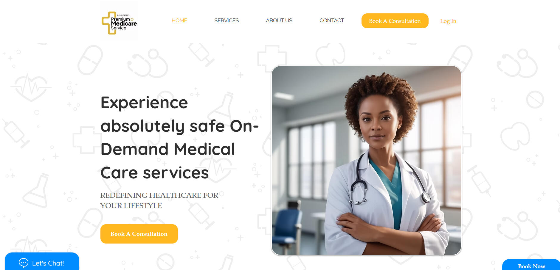 Image of a telemedicine website